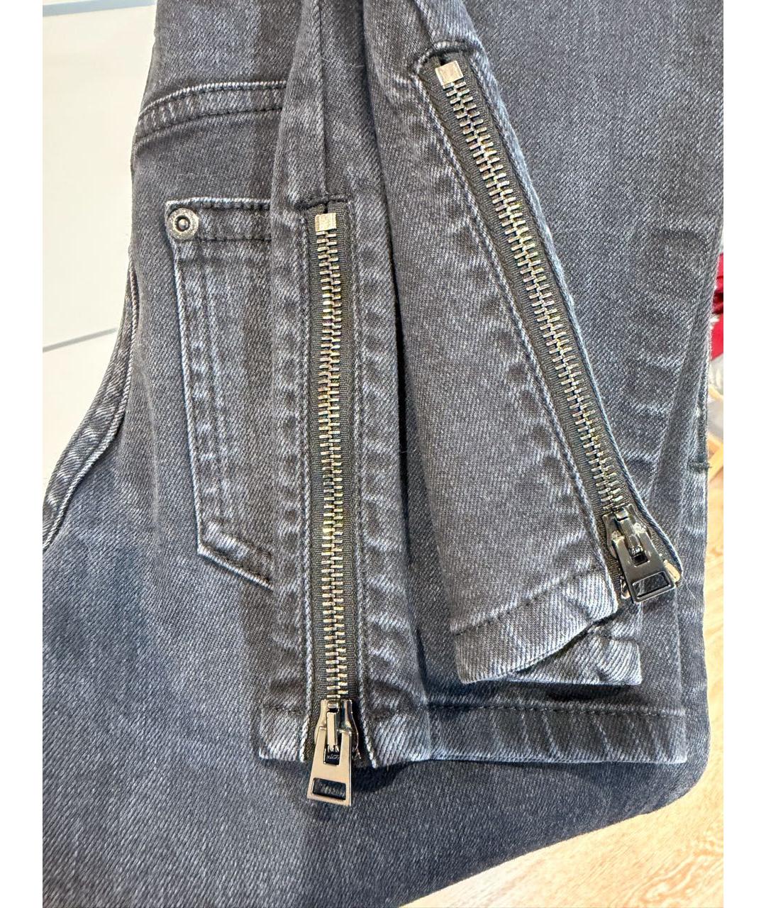 TOM FORD Черные хлопко-эластановые джинсы слим, фото 6