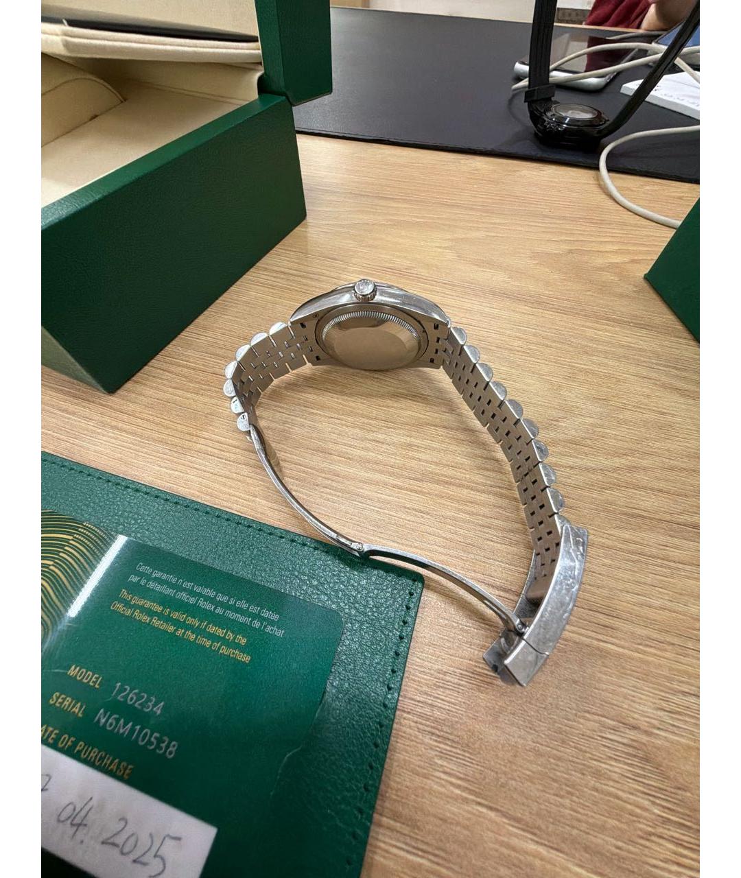 ROLEX Серебряные часы из белого золота, фото 3