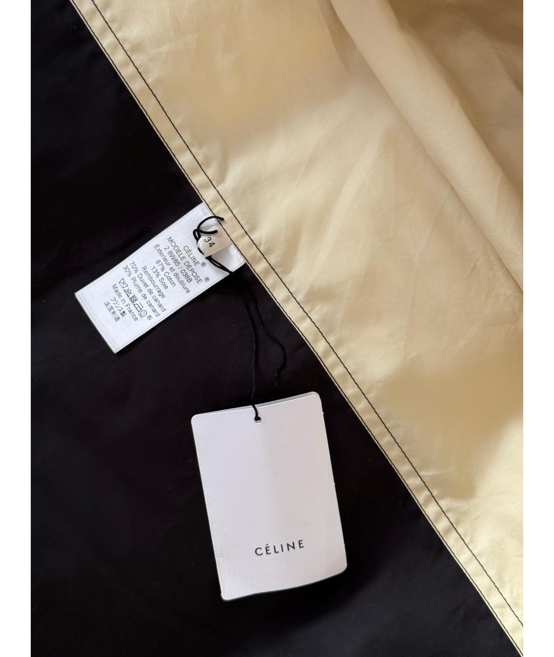 CELINE Бежевый хлопковый пуховик, фото 6