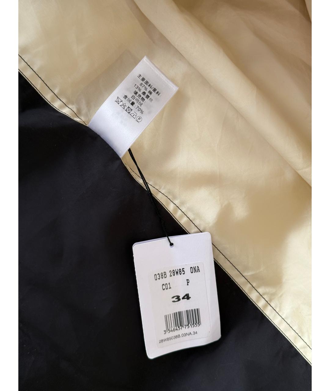 CELINE Бежевый хлопковый пуховик, фото 7