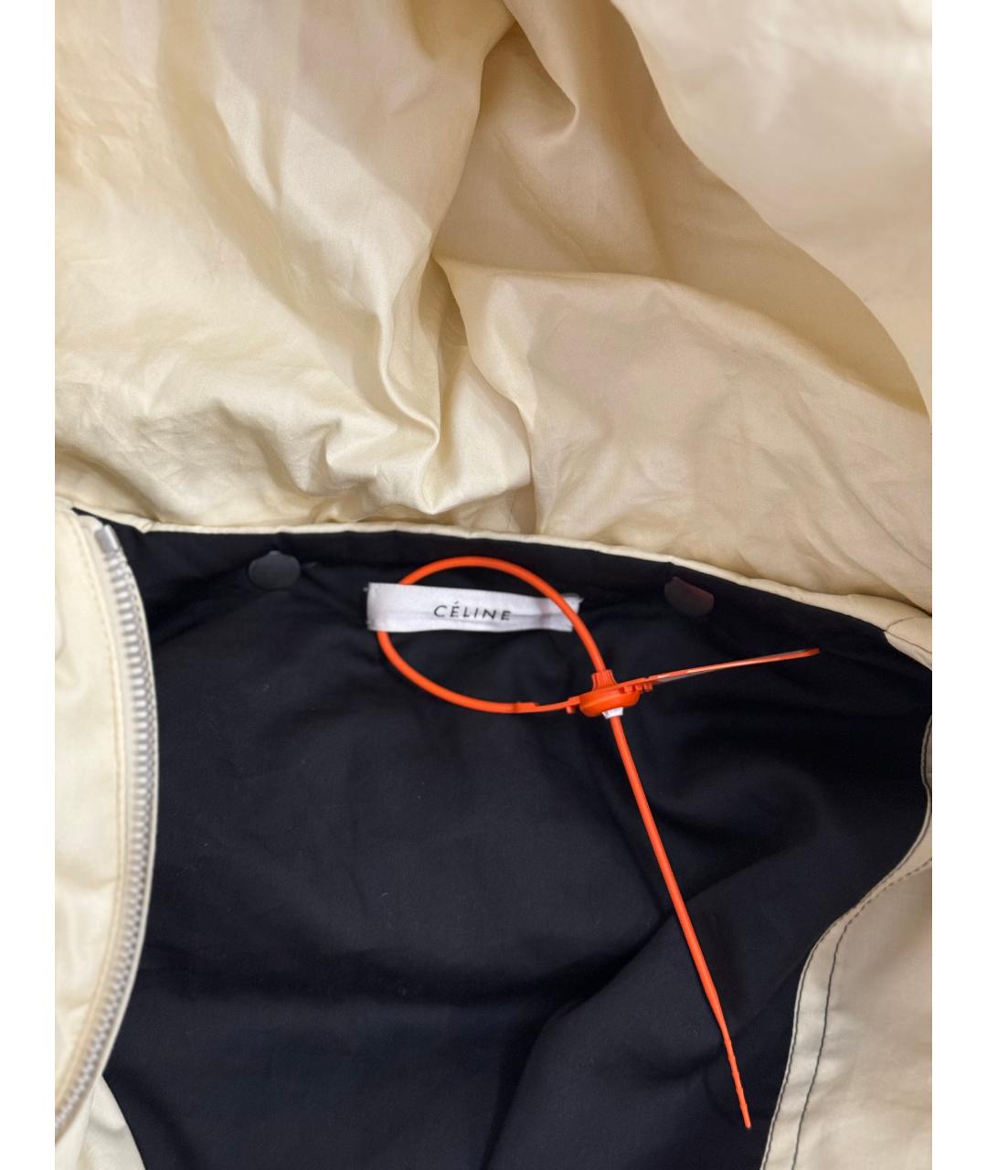 CELINE Бежевый хлопковый пуховик, фото 3