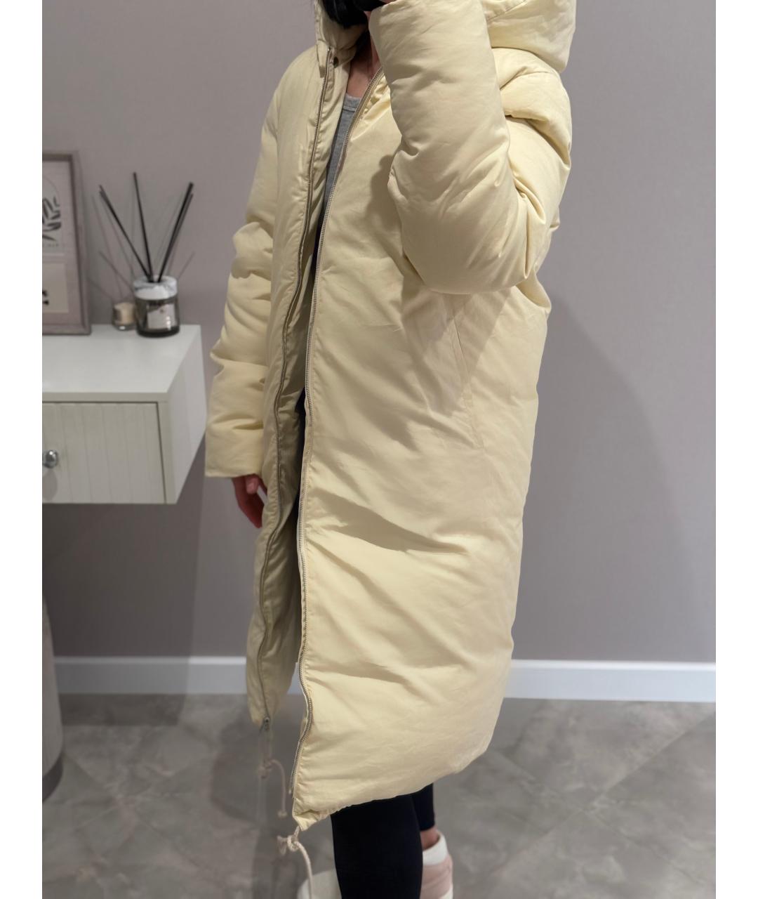CELINE Бежевый хлопковый пуховик, фото 8