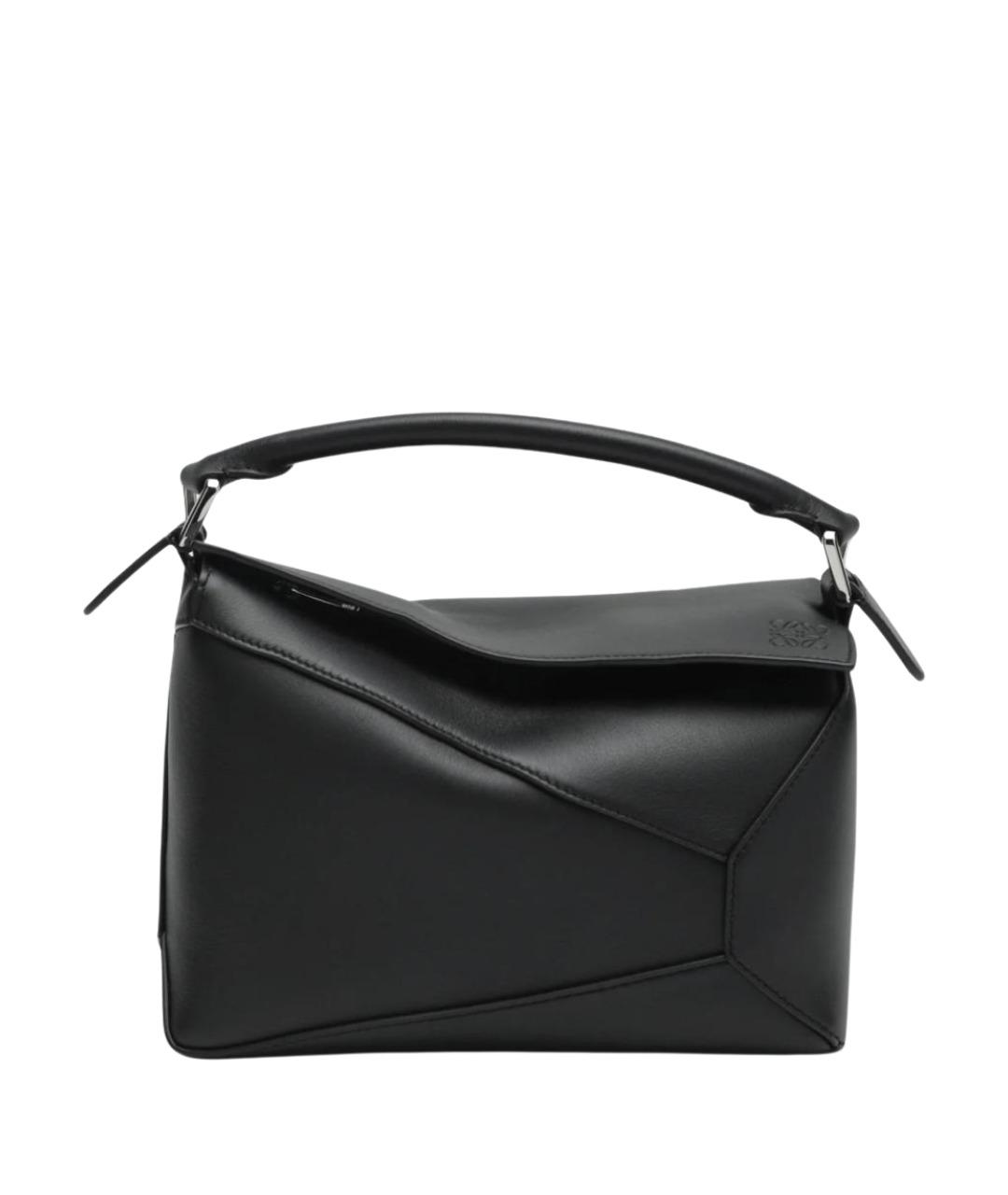 LOEWE Черная кожаная сумка через плечо, фото 1