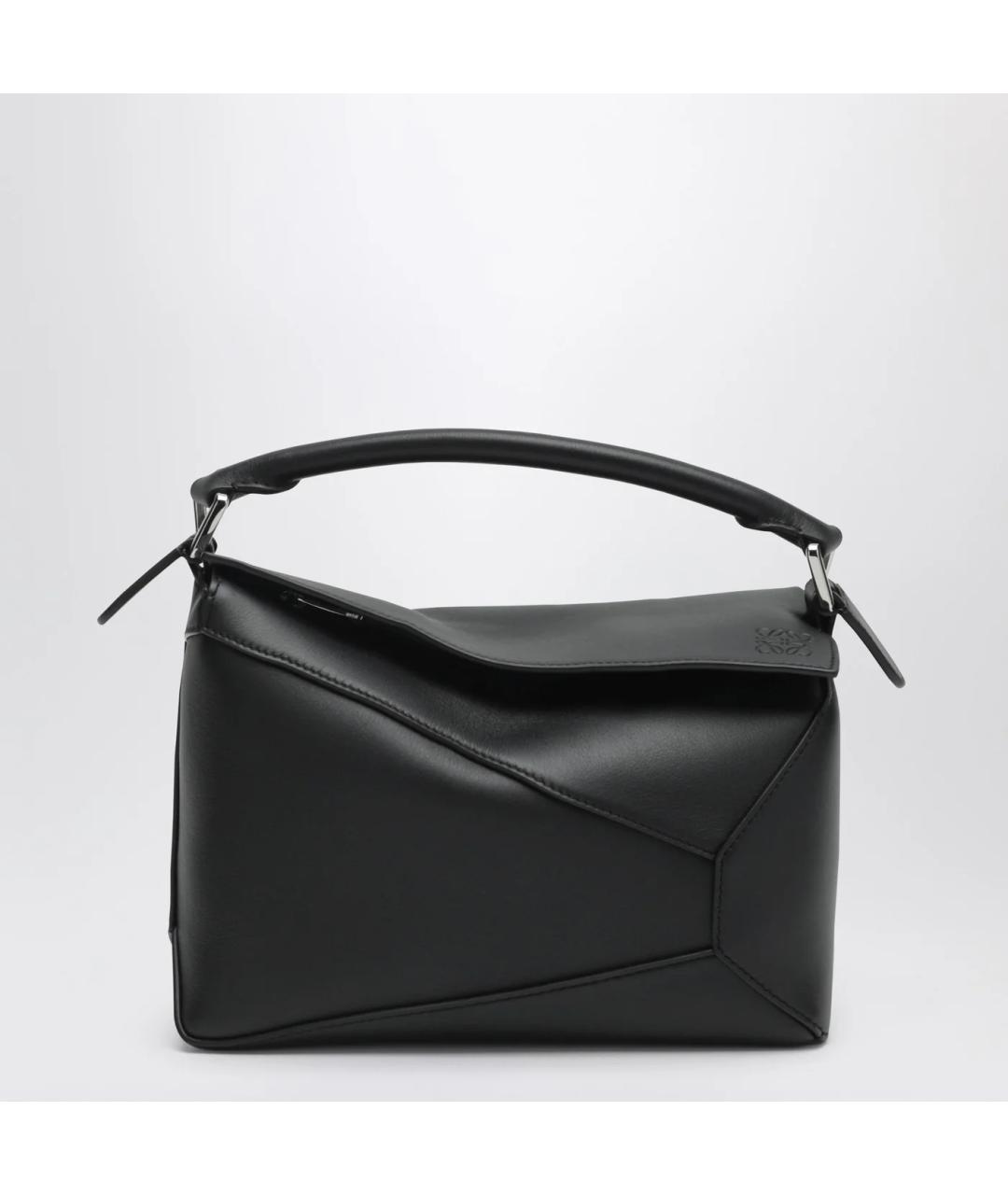 LOEWE Черная кожаная сумка через плечо, фото 3