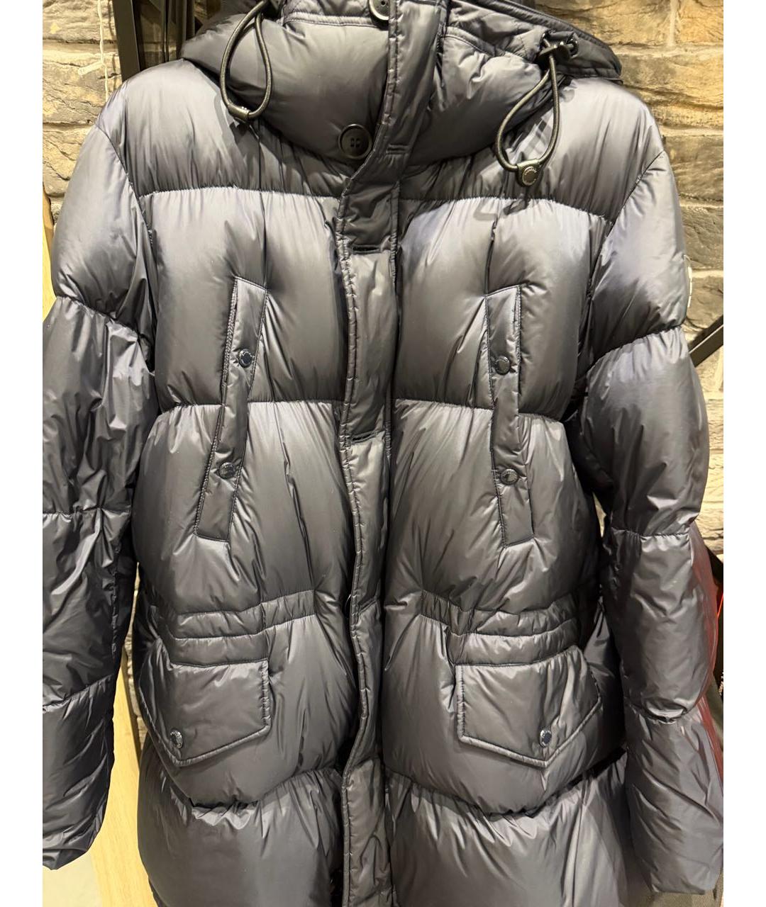 BURBERRY Темно-синяя полиамидовая куртка, фото 6