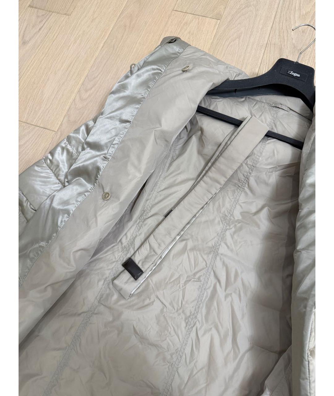 'S MAX MARA Серебрянный полиамидовый пуховик, фото 4