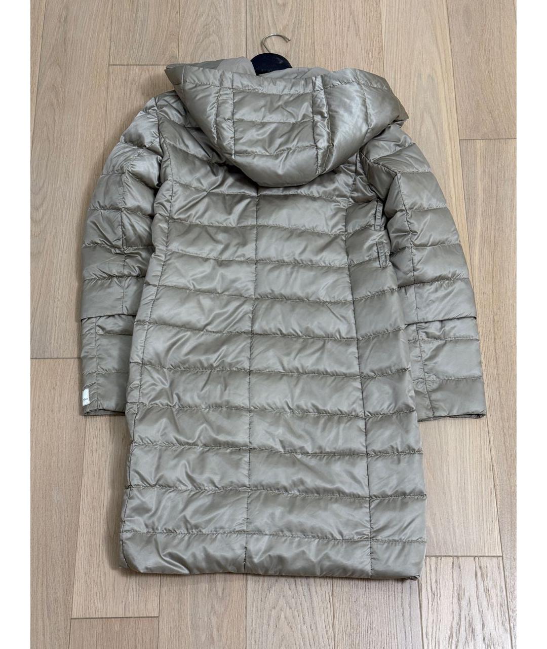 'S MAX MARA Серебрянный полиамидовый пуховик, фото 2