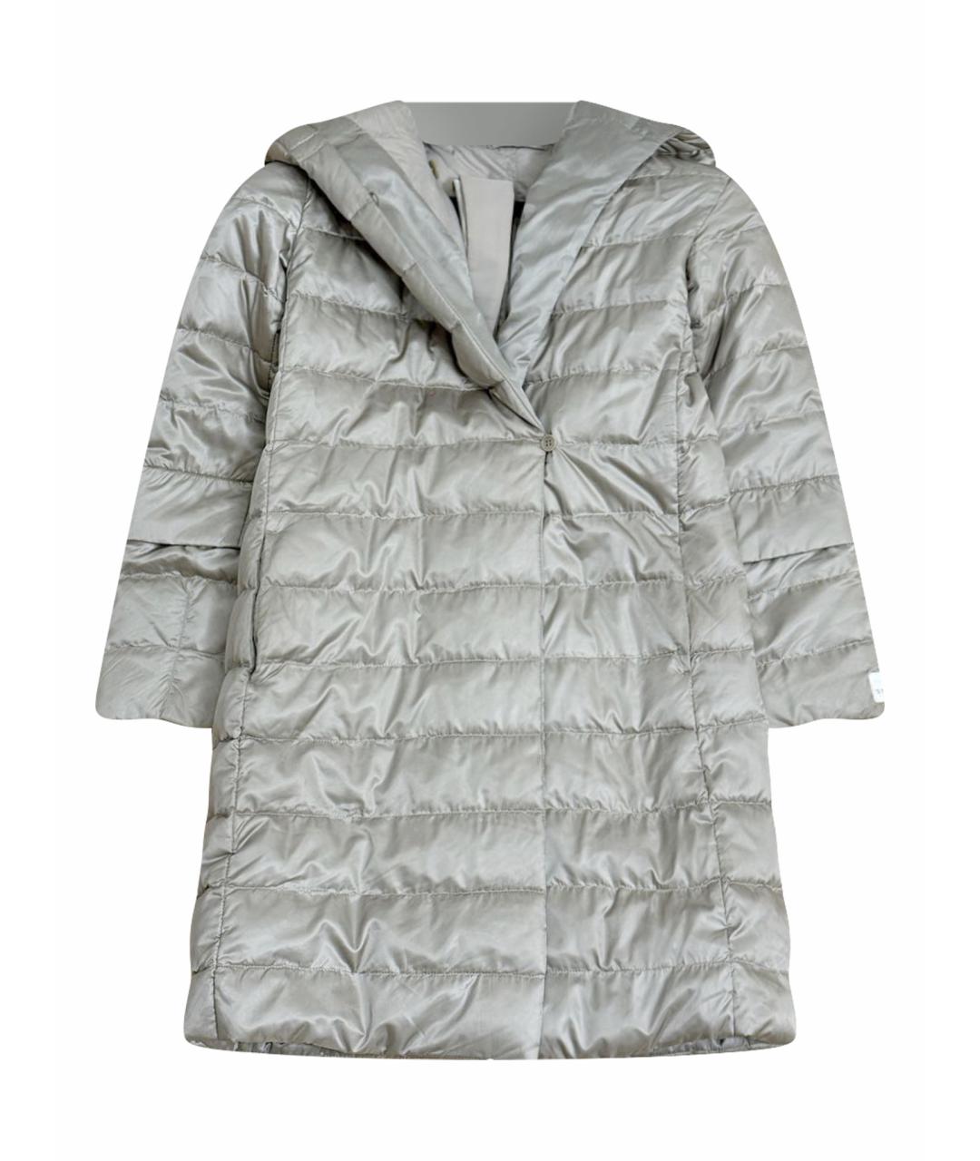 'S MAX MARA Серебрянный полиамидовый пуховик, фото 1