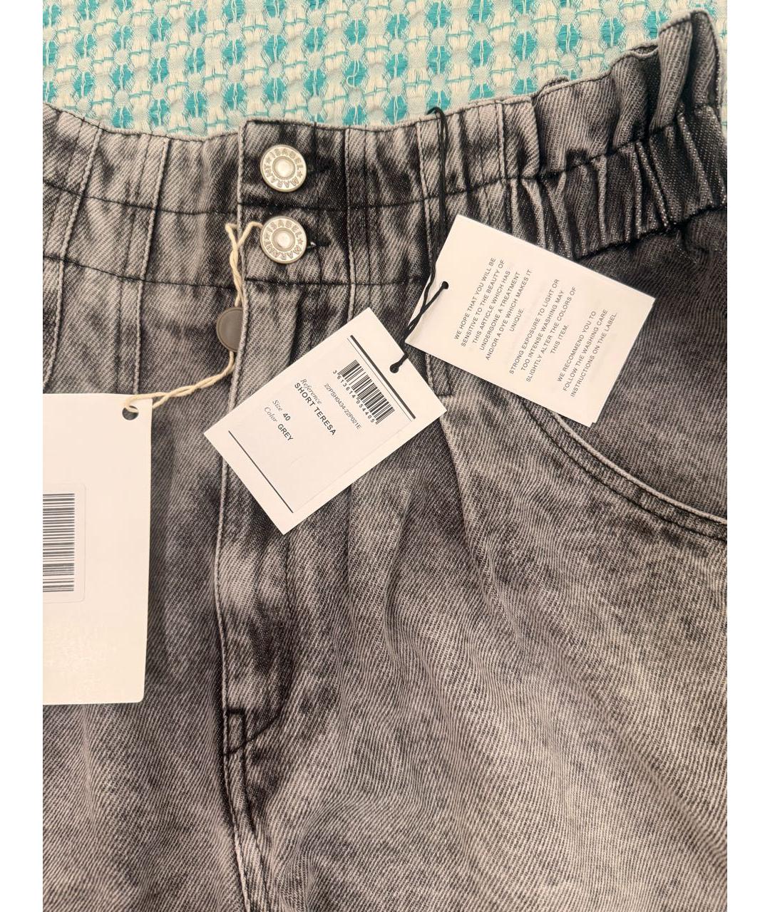 ISABEL MARANT Серые вискозные шорты, фото 3