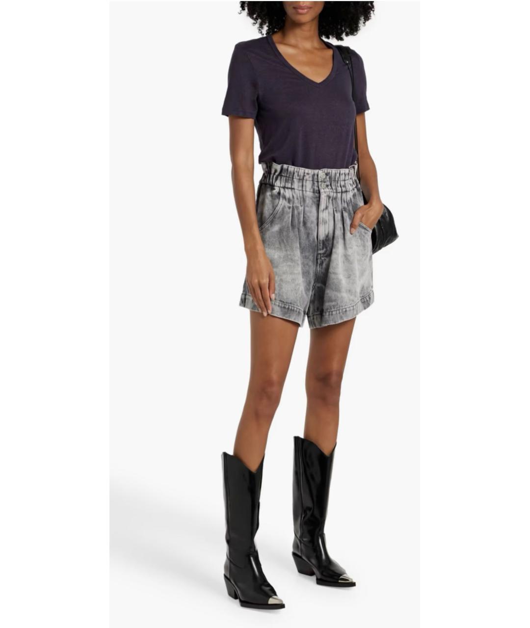 ISABEL MARANT Серые вискозные шорты, фото 7