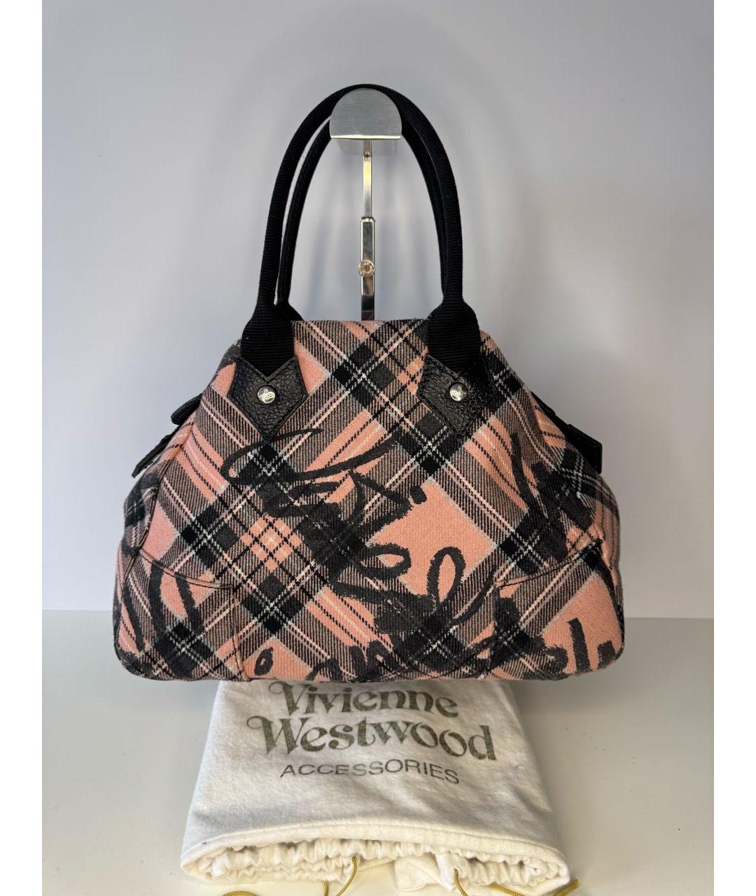 VIVIENNE WESTWOOD Коралловая сумка с короткими ручками, фото 2