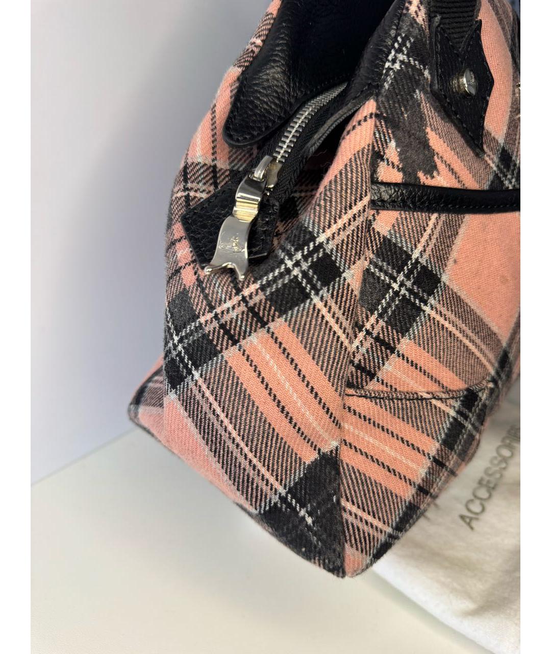 VIVIENNE WESTWOOD Коралловая сумка с короткими ручками, фото 6