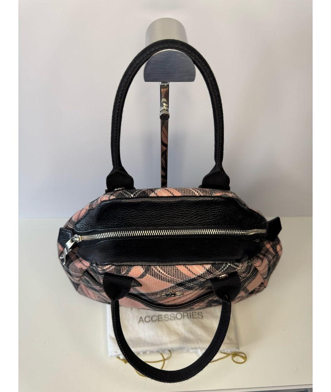 VIVIENNE WESTWOOD Коралловая сумка с короткими ручками, фото 3