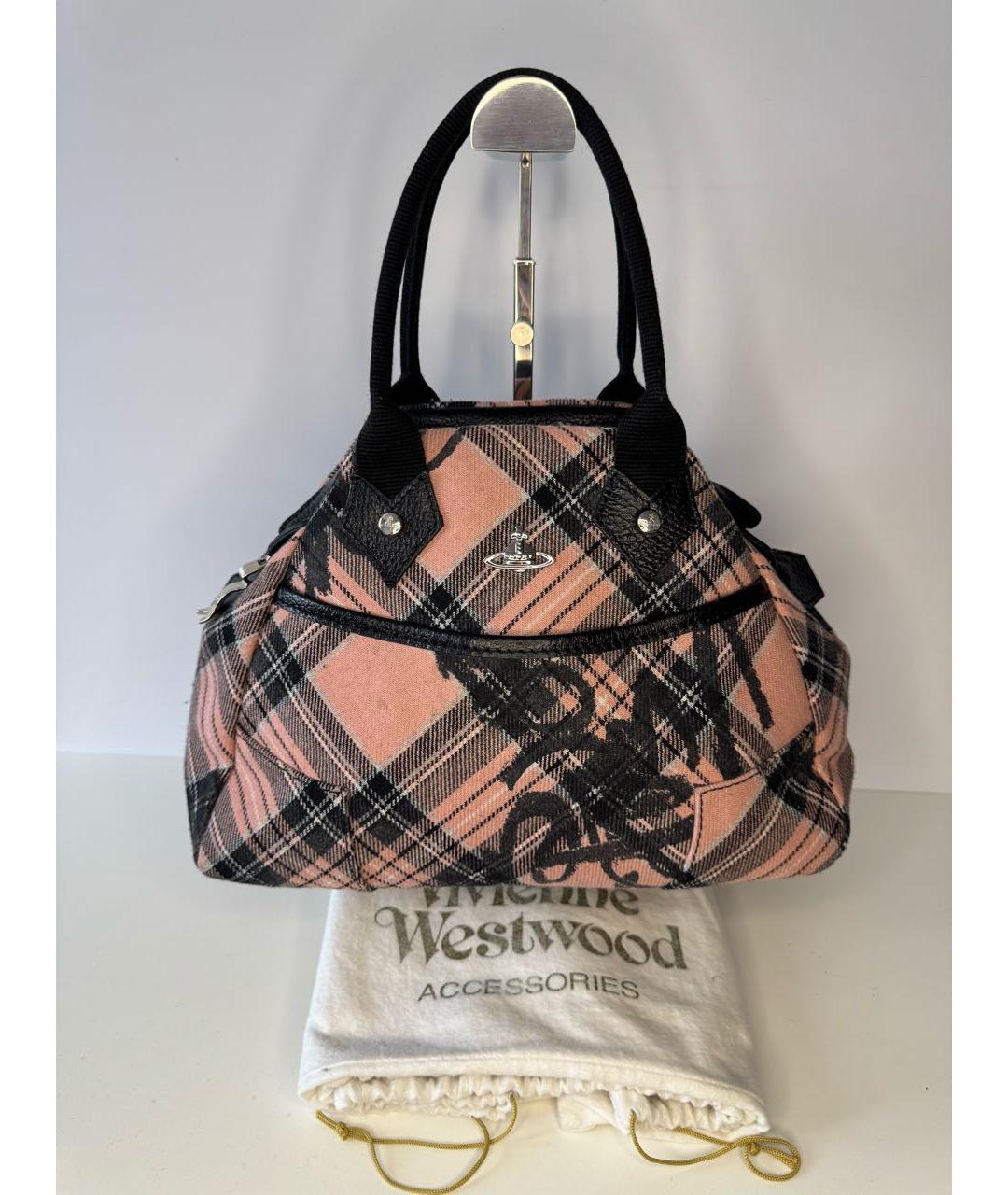 VIVIENNE WESTWOOD Коралловая сумка с короткими ручками, фото 8