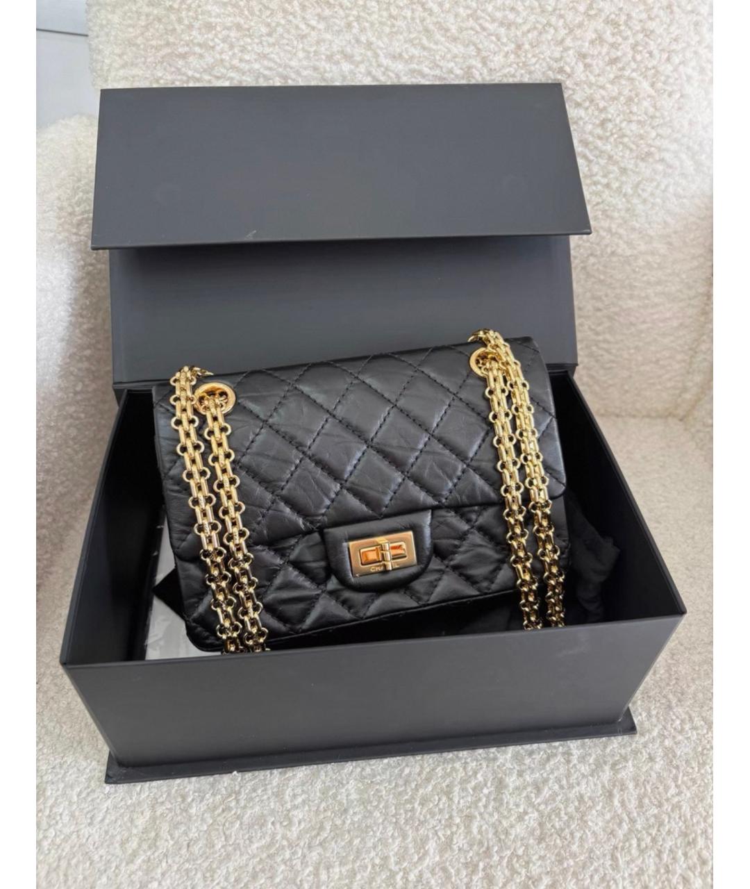 CHANEL Черная кожаная сумка через плечо, фото 2