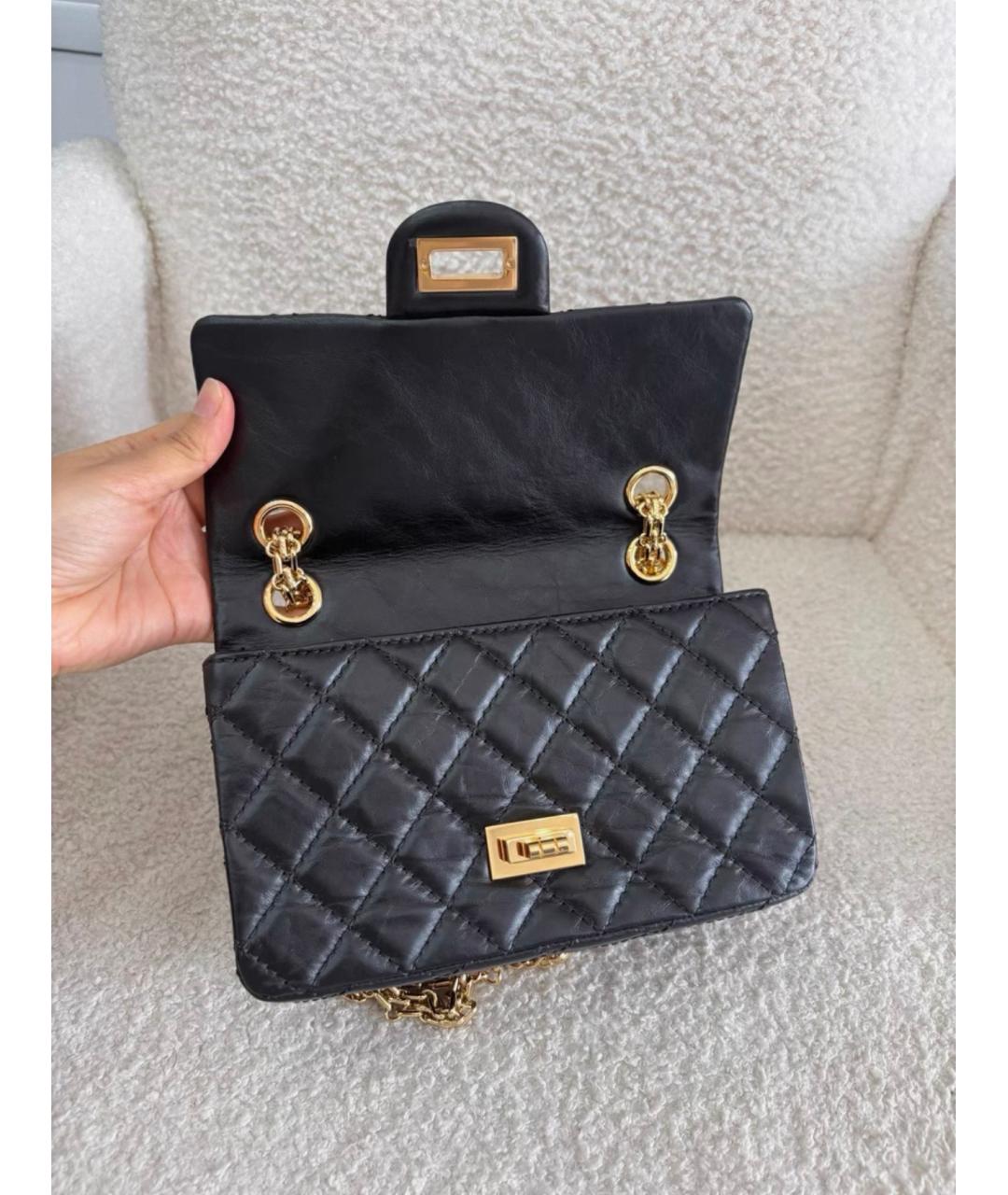 CHANEL Черная кожаная сумка через плечо, фото 5
