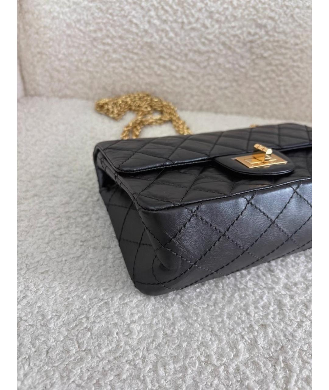 CHANEL Черная кожаная сумка через плечо, фото 6