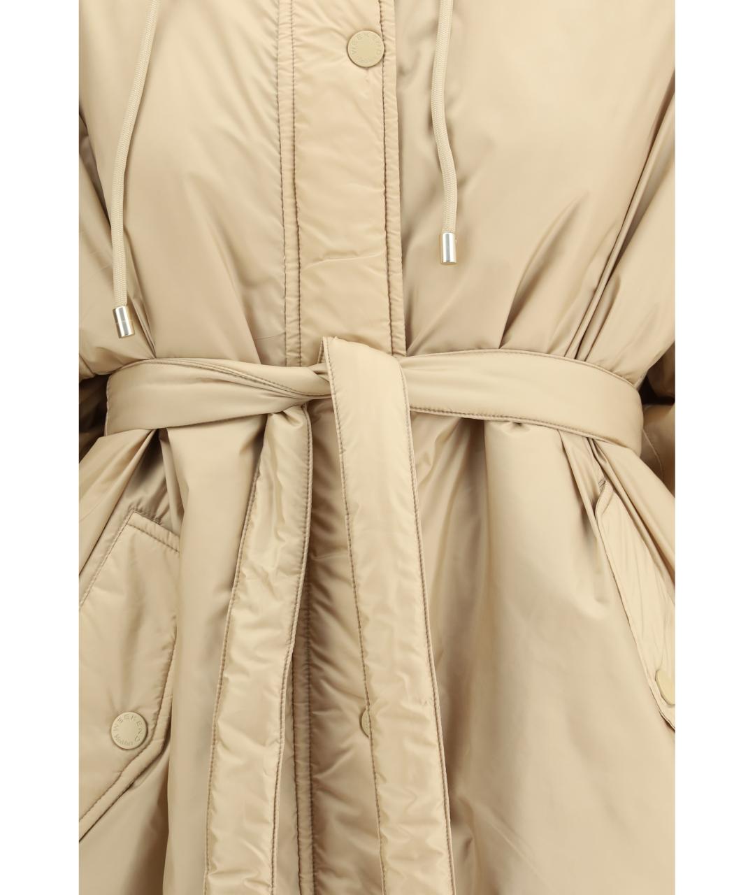 WEEKEND MAX MARA Бежевая полиэстеровая парка, фото 1