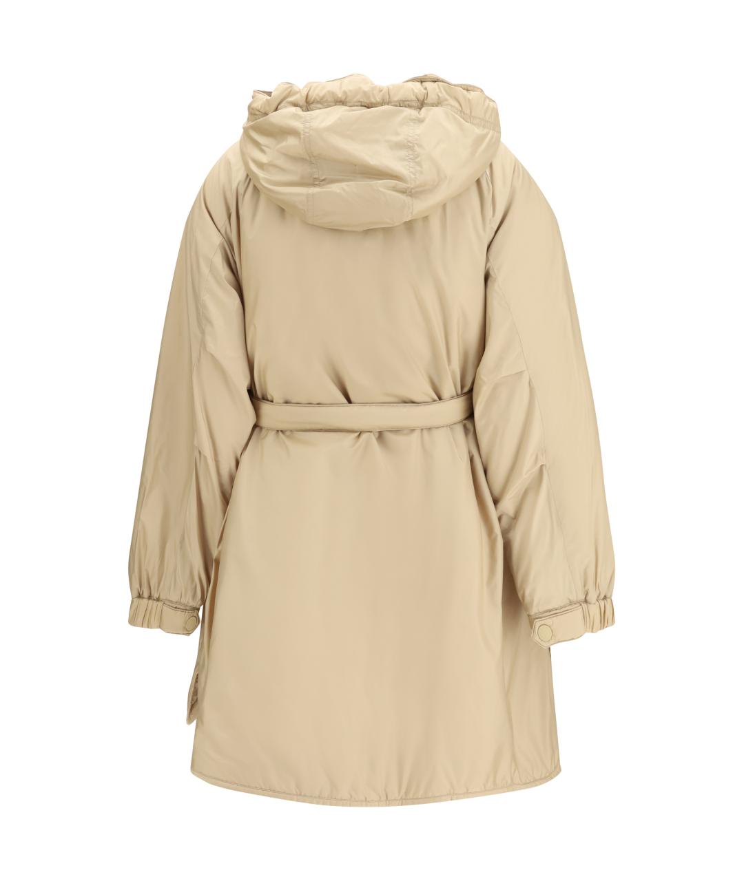 WEEKEND MAX MARA Бежевая полиэстеровая парка, фото 3