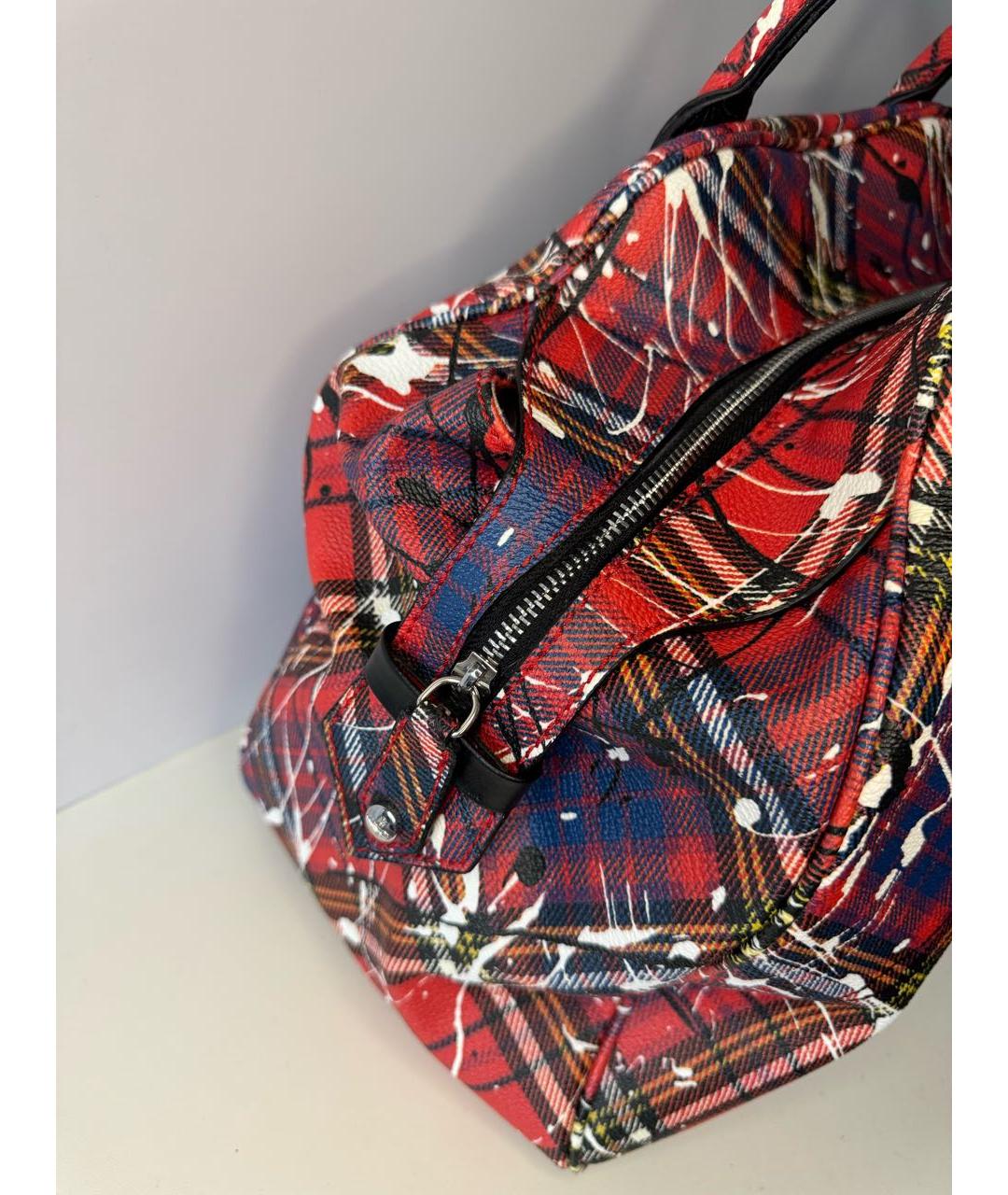 VIVIENNE WESTWOOD Красная сумка с короткими ручками, фото 6