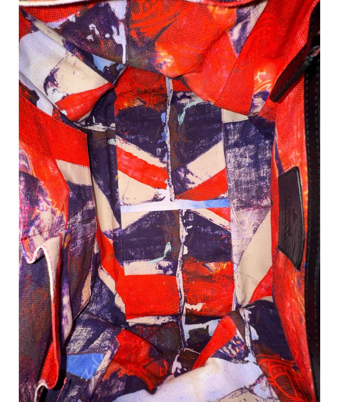 VIVIENNE WESTWOOD Красная сумка с короткими ручками, фото 4