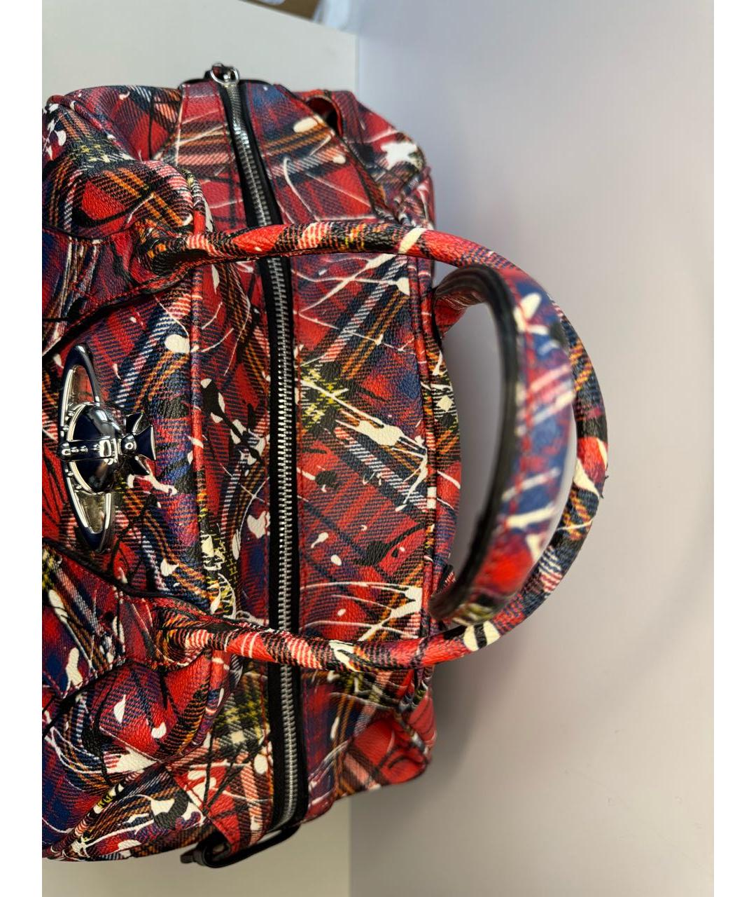 VIVIENNE WESTWOOD Красная сумка с короткими ручками, фото 3