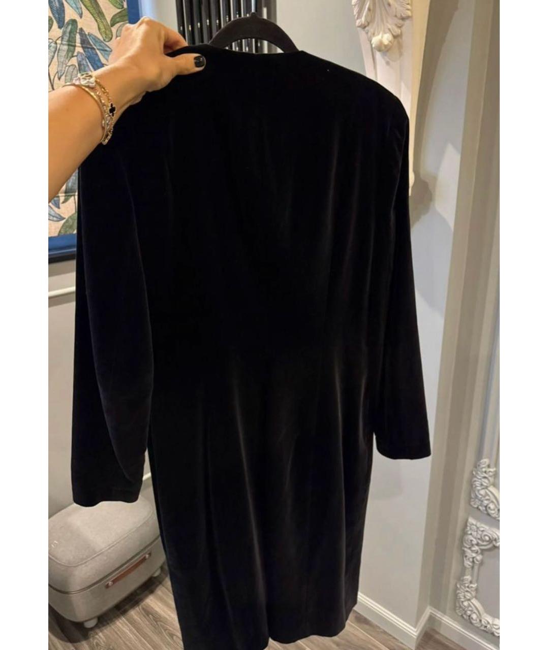 ESCADA Черное хлопковое коктейльное платье, фото 2