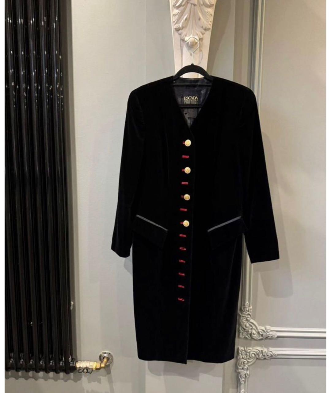 ESCADA Черное хлопковое коктейльное платье, фото 9