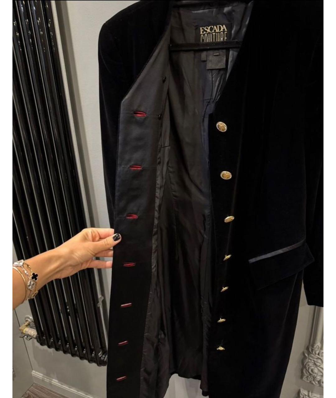 ESCADA Черное хлопковое коктейльное платье, фото 5