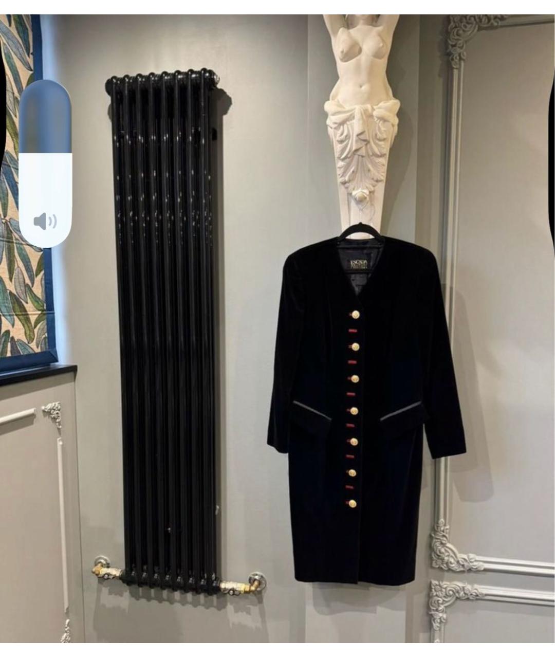 ESCADA Черное хлопковое коктейльное платье, фото 8