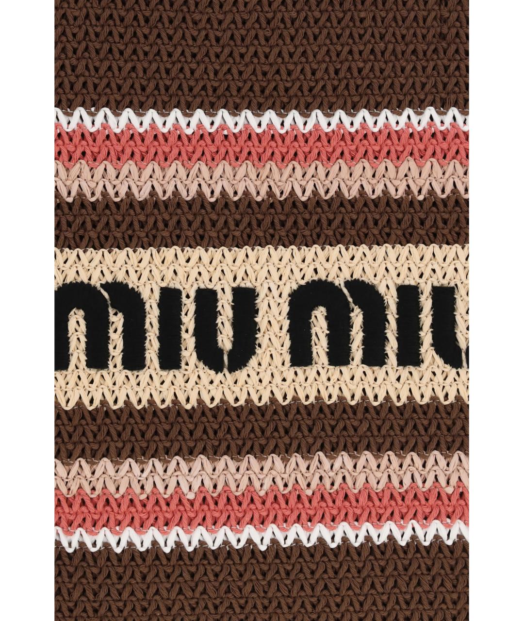 MIU MIU Мульти пелетеная сумка тоут, фото 4