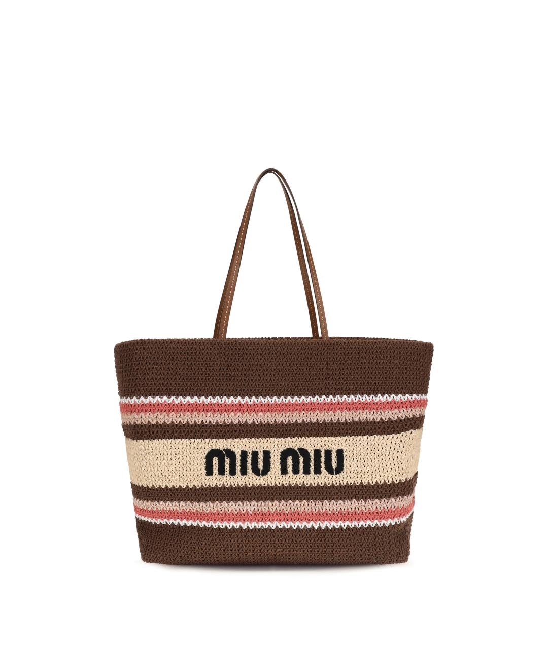 MIU MIU Мульти пелетеная сумка тоут, фото 1