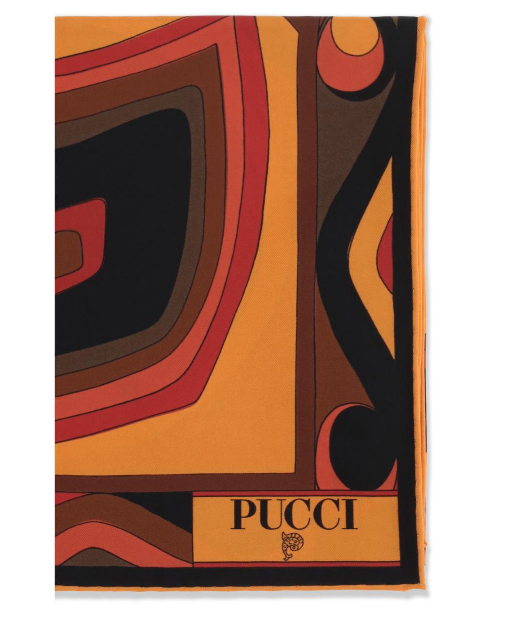 PUCCI Мульти шелковый шарф, фото 3