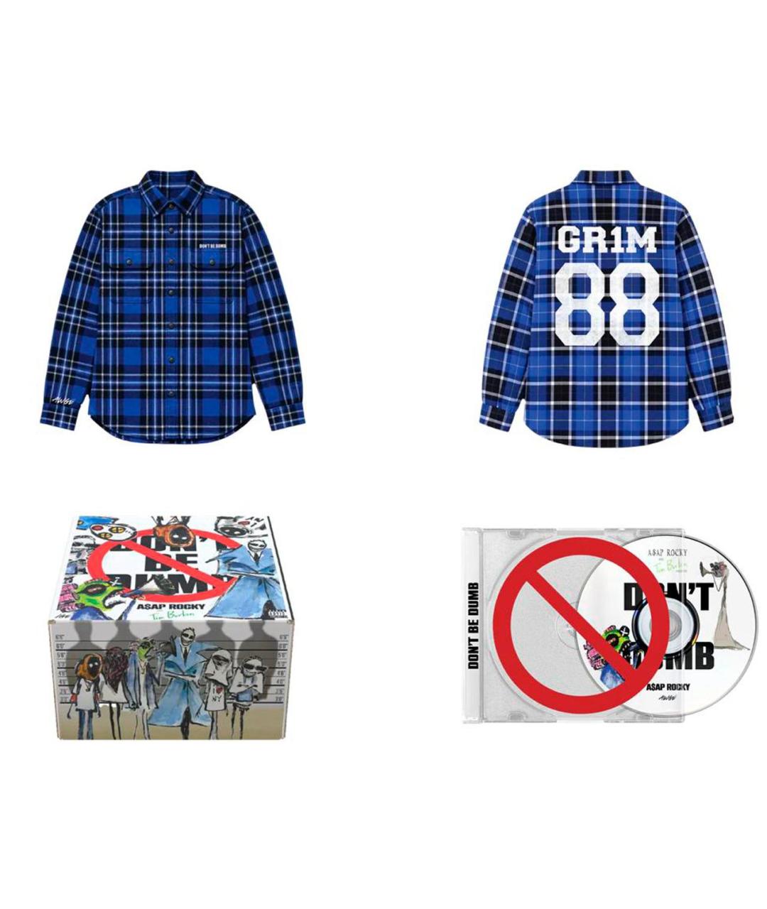 AWGE Синяя хлопковая кэжуал рубашка, фото 3