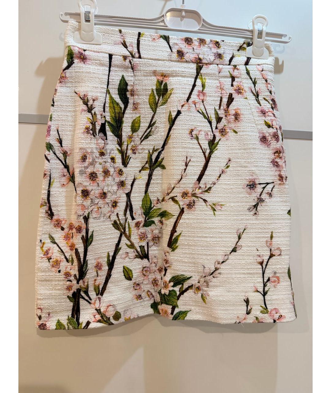 DOLCE&GABBANA Мульти хлопковая юбка мини, фото 8