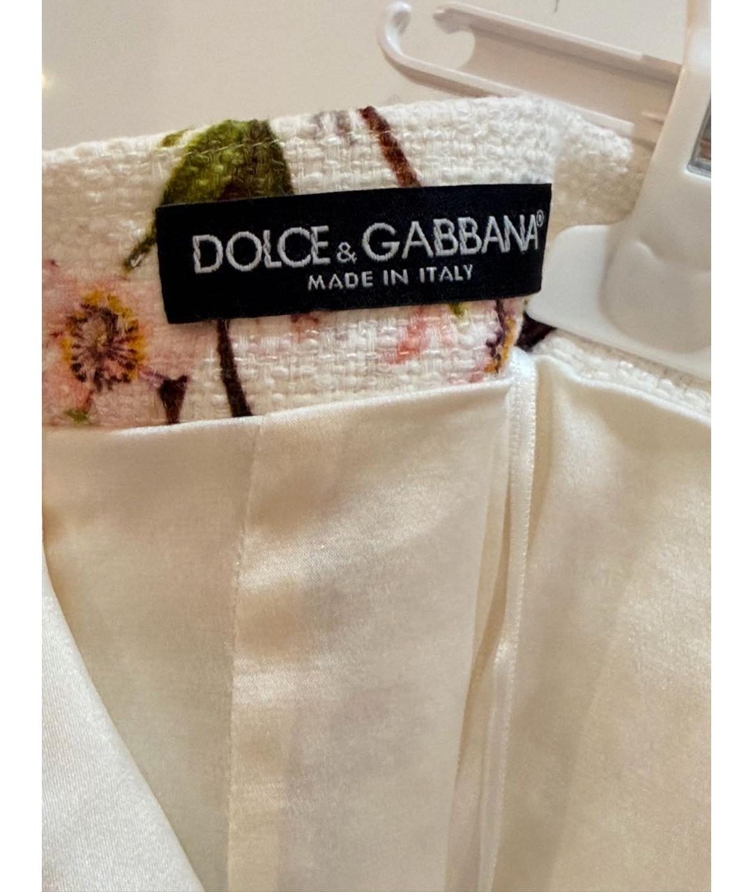 DOLCE&GABBANA Мульти хлопковая юбка мини, фото 6