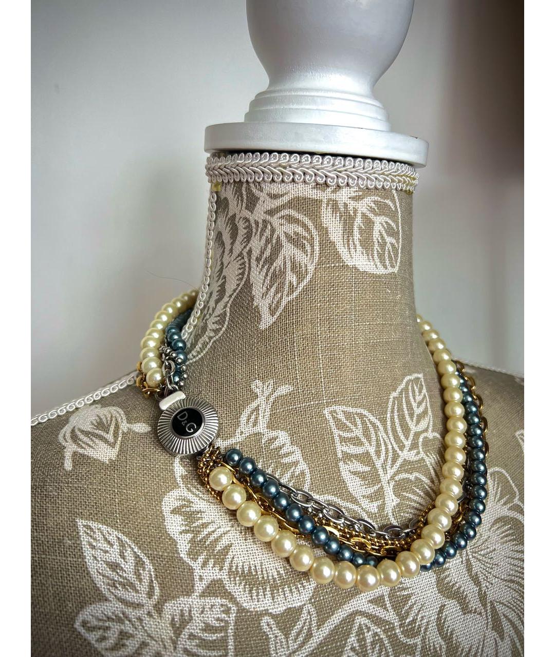 DOLCE&GABBANA Мульти металлическое колье, фото 4