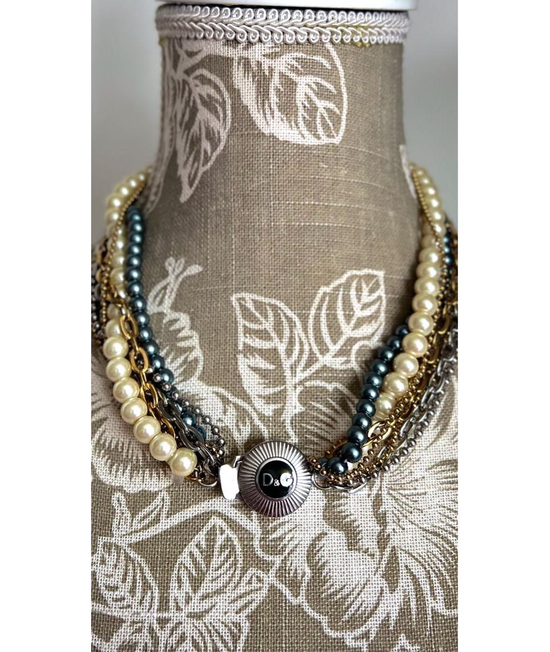 DOLCE&GABBANA Мульти металлическое колье, фото 7