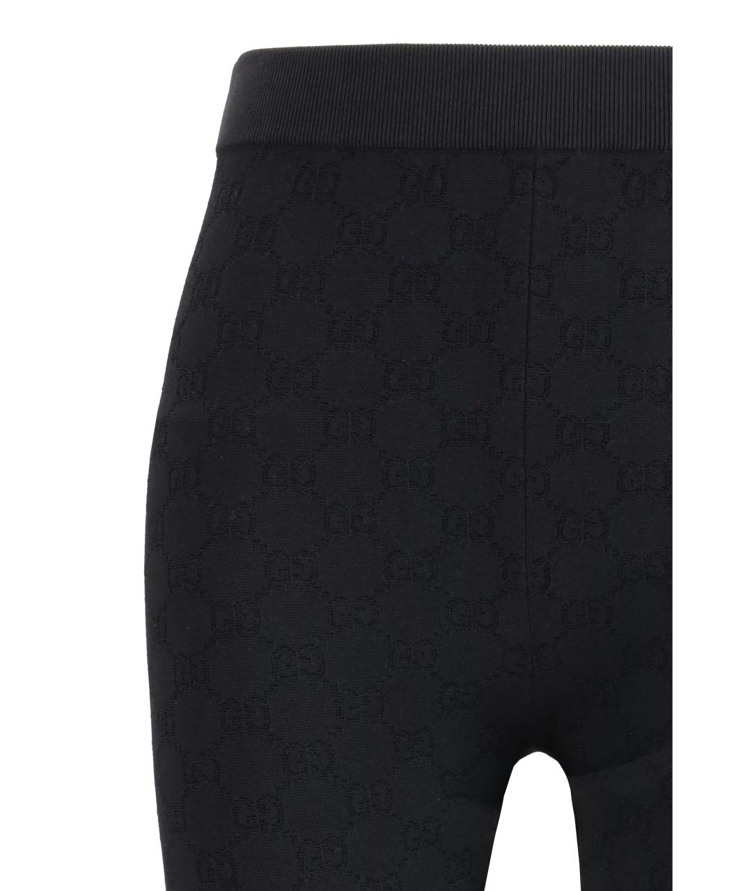 GUCCI Черные вискозные прямые брюки, фото 3