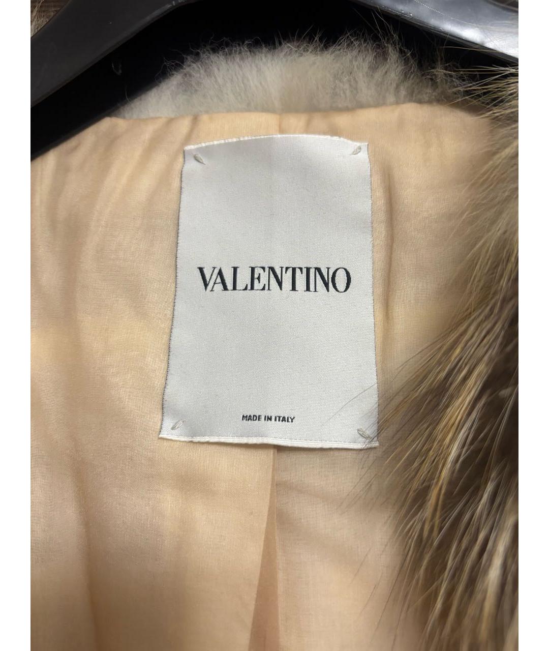 VALENTINO Коричневая меховая шуба, фото 3