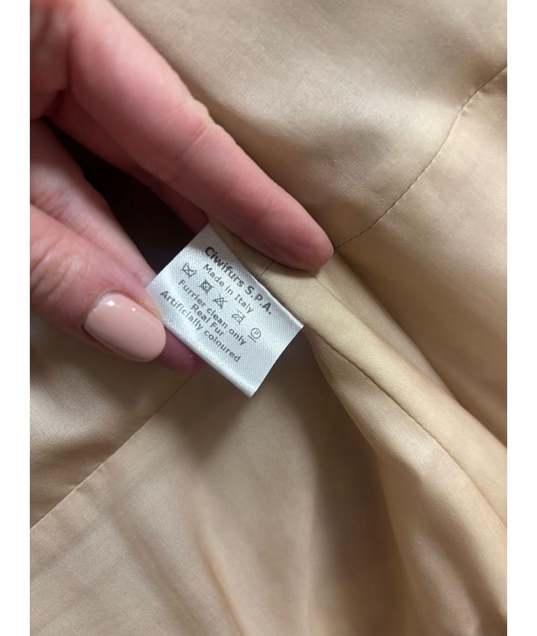 VALENTINO Коричневая меховая шуба, фото 4