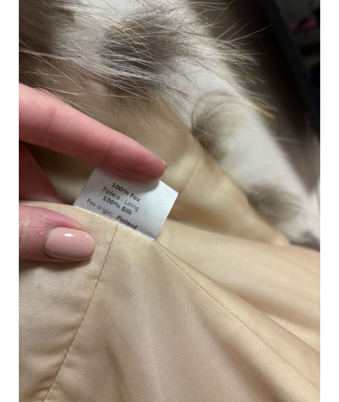 VALENTINO Коричневая меховая шуба, фото 5