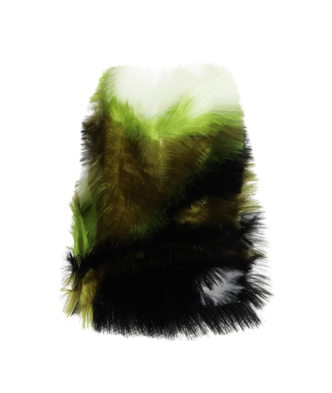 BOTTEGA VENETA Зеленая полиэстеровая юбка миди, фото 1