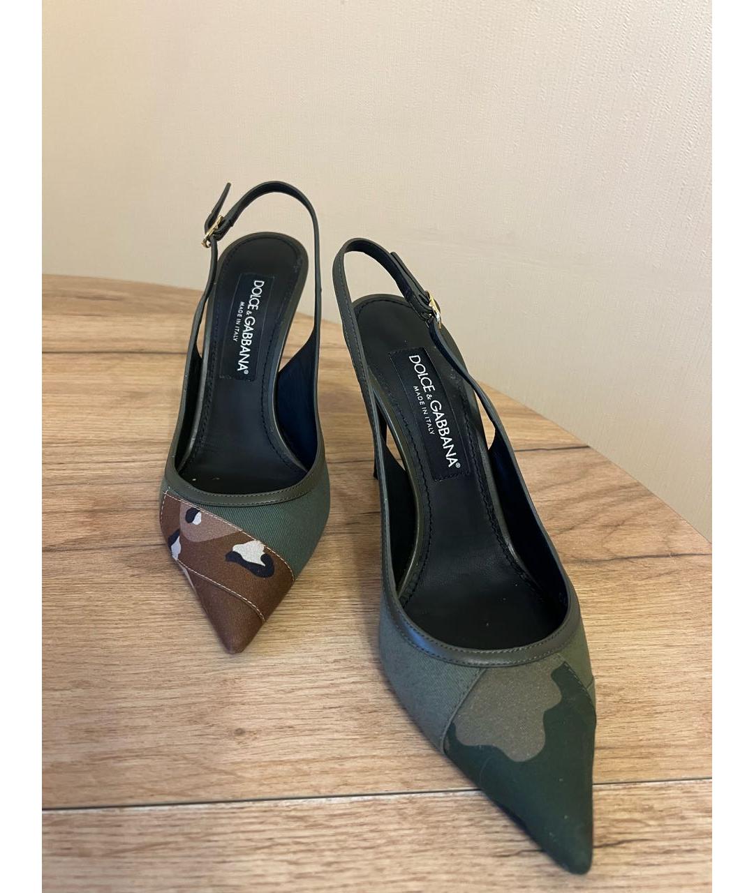 DOLCE&GABBANA Хаки туфли, фото 6