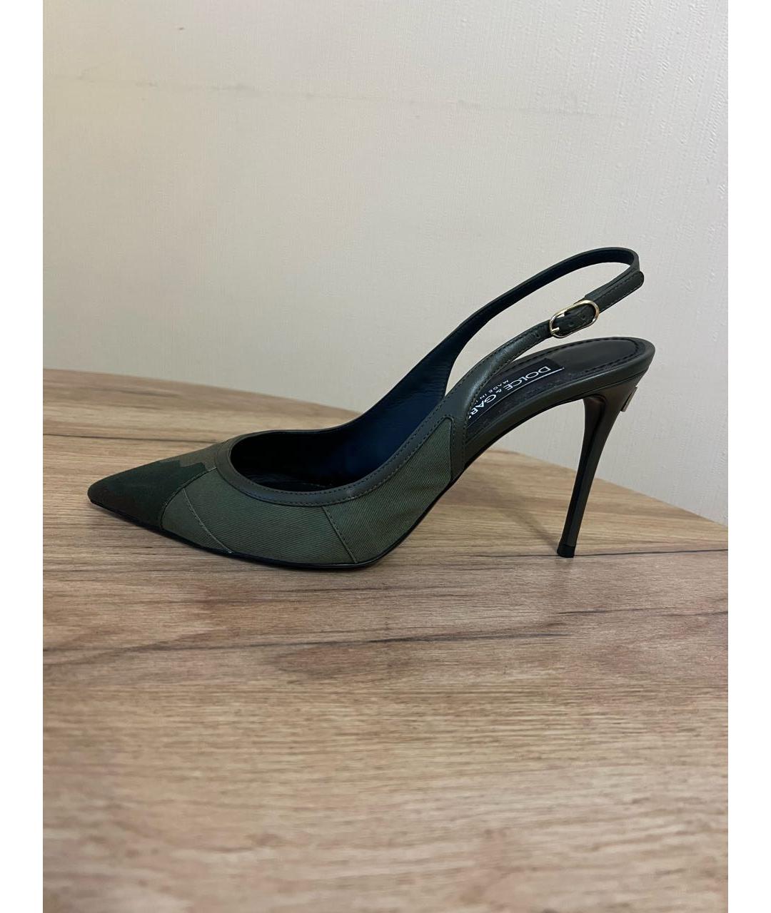 DOLCE&GABBANA Хаки туфли, фото 5