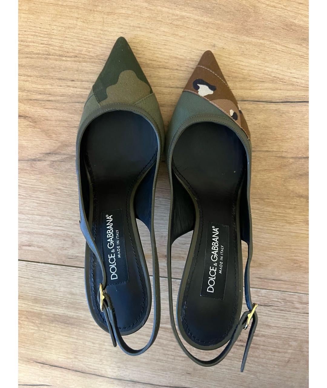 DOLCE&GABBANA Хаки туфли, фото 8