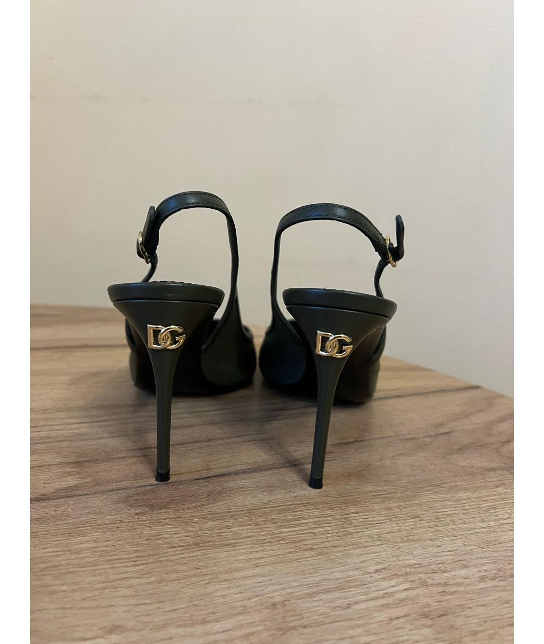 DOLCE&GABBANA Хаки туфли, фото 4