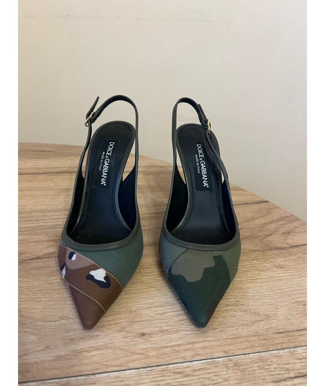 DOLCE&GABBANA Хаки туфли, фото 7