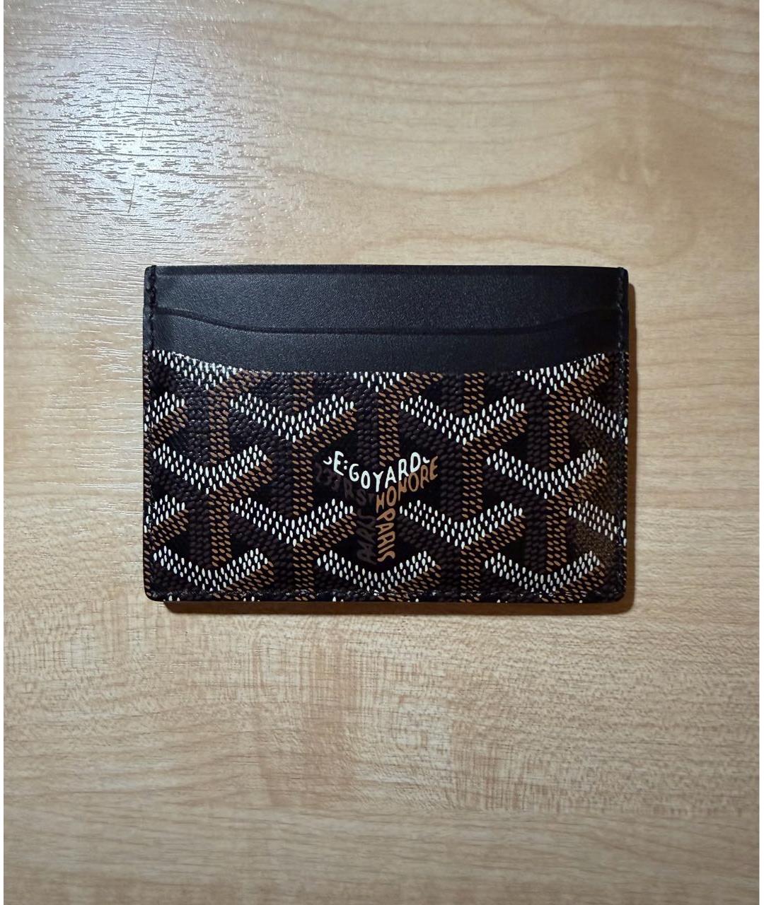 GOYARD Коричневый кожаный кардхолдер, фото 5