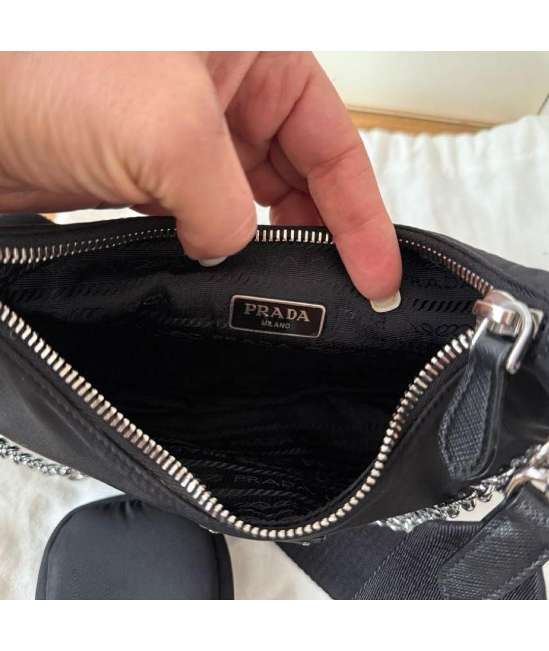 PRADA Черная сумка через плечо, фото 4